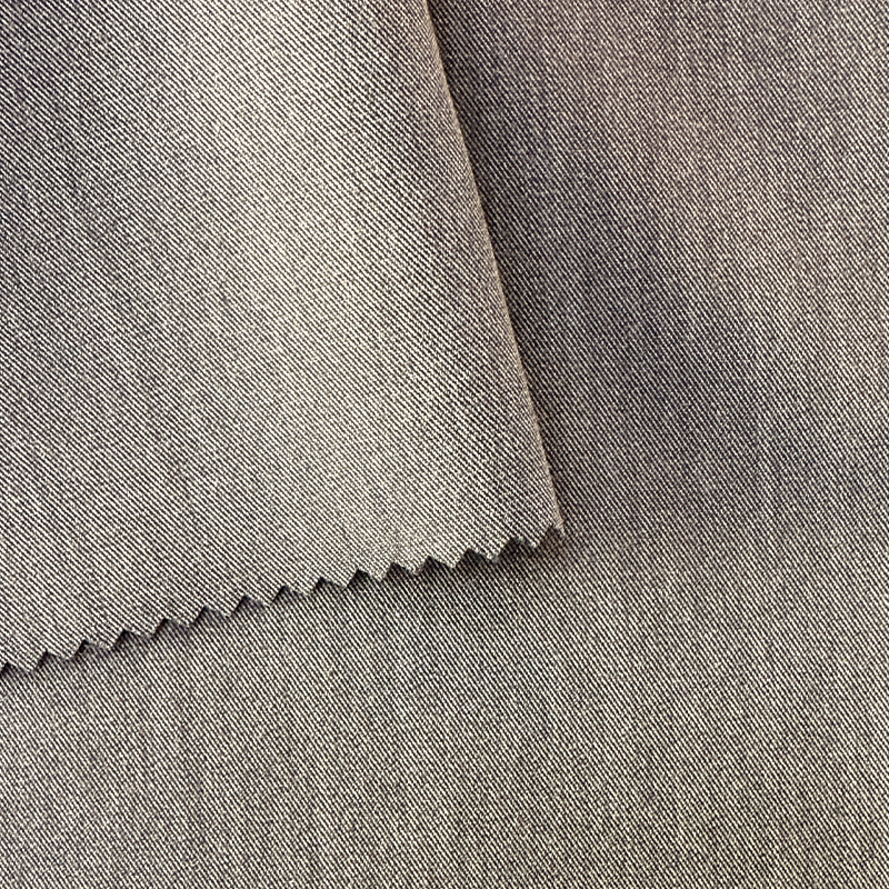 NO 6042 Tecido Twil Imitação Denim TR Dois Tons