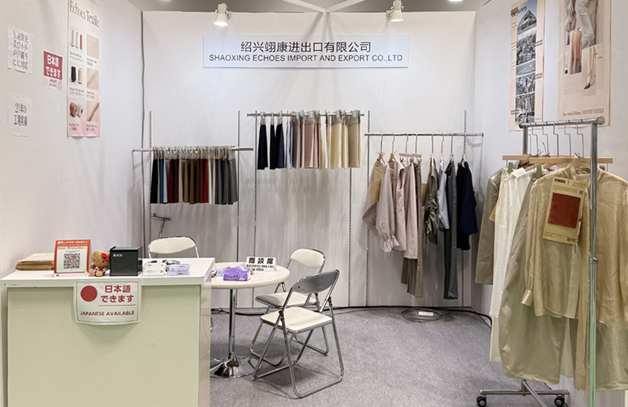 Shaoxing Echoes Textile Co., Ltd apresenta vitrines na FaW TOKYO 2026 com conclusão bem-sucedida