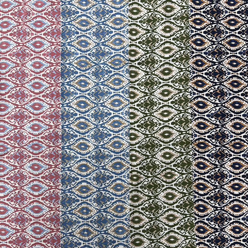 Tecido Rayon Impresso 45S – Estilo Ikat